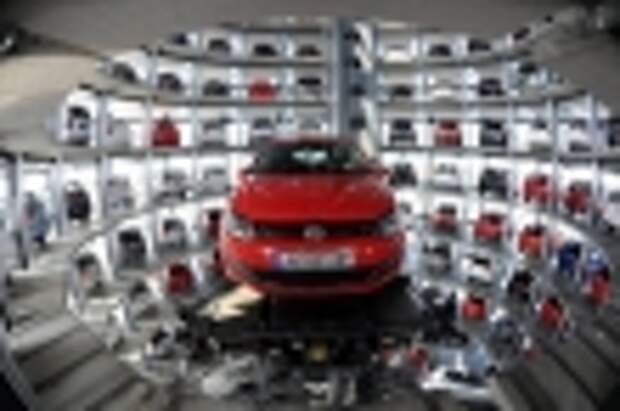 Продажи автопмобилей в Германии. Автоматизированный склад завода Фольксваген в Волфсбурге