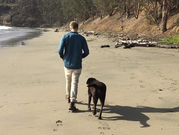 My Boyfriend And His Dog’s Shadows Lined Up And Formed A Centaur In This Picture