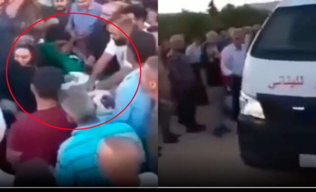 На видео попал жуткий момент, как покойник очнулся в открытом гробу за несколько минут до погребения