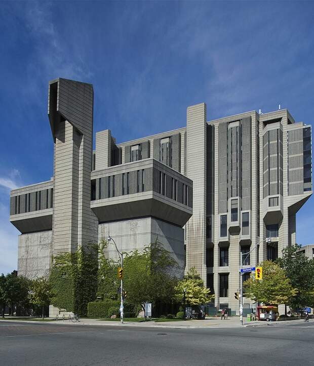 Robarts Library в Торонто от архбюро MATHERS & HALDENBY ARCHITECTS (Канада, 1943 г.). | Фото: lookatme.ru.