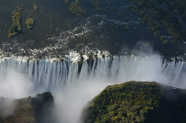 Лучшие места для банджи-джампинга - Водопад Виктория в Замбии