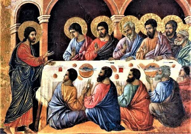 Иисус и апостолы.