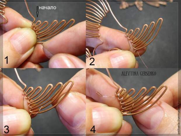 Мастер-класс: колье «Рыбы» в технике wire work
