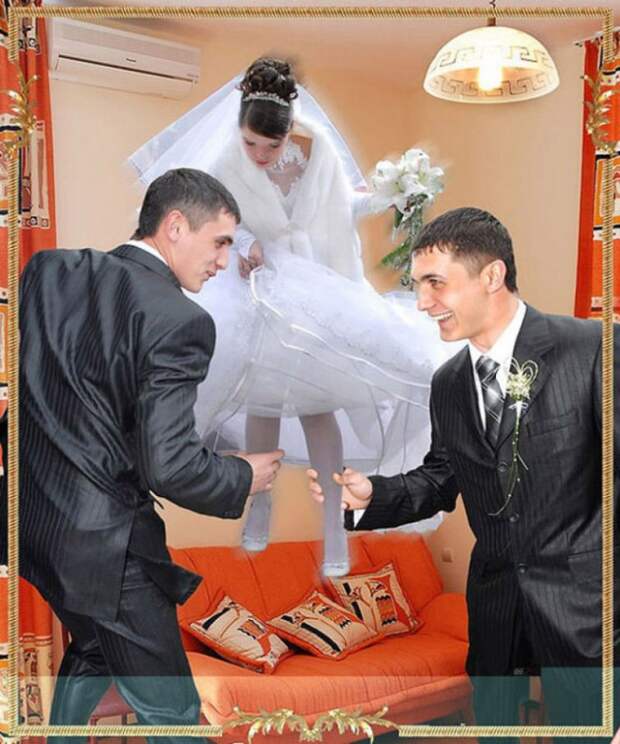 Красота! невеста, свадьба, треш