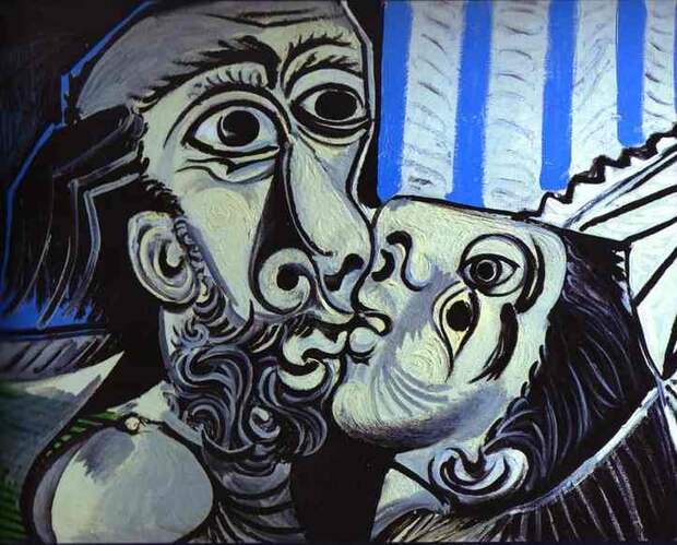 Пабло Пикассо. Поцелуй. 1969 год