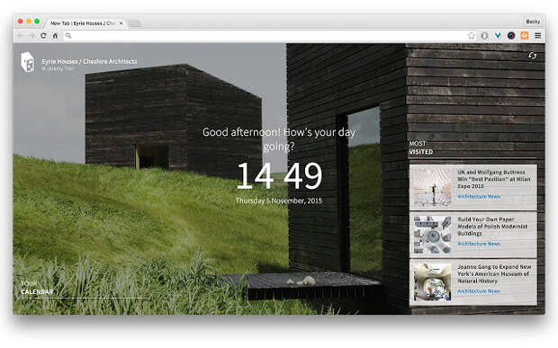 ArchDaily New Tab Screenshot