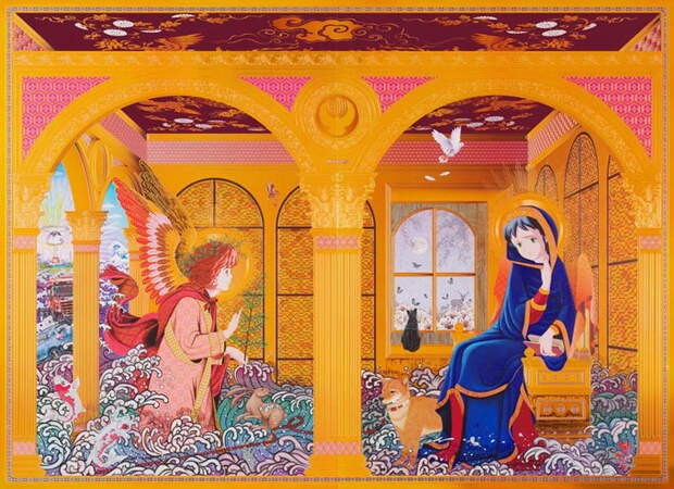 Аниме и иконы: странные работы Hiroshi Mori Аниме и иконы: странные работы Hiroshi Mori