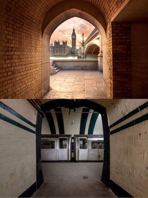 Англия: Биг-Бен расположен над заброшенной станцией метро Олдвич в мире, достопримечательности, интересно, под землей, фото