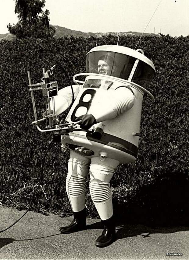 Экспериментальный скафандр для исследования Луны. 1960 история, люди, мир, фото