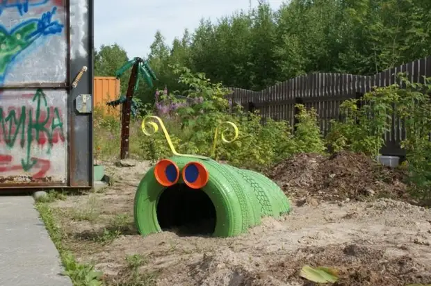 Поделки из шин — интересные и креативные идеи украшения сада и участка