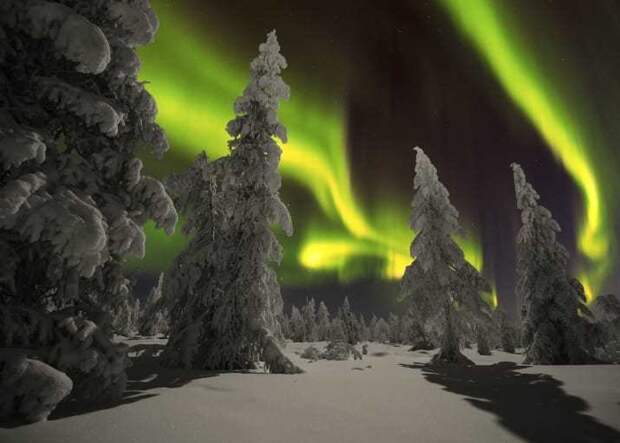 А зимние ночи здесь просто сногсшибательны! география, интересная страна, красота, куда поехать, независимость, праздник, туризм, финляндия