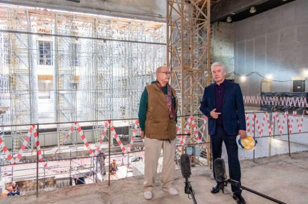 Собянин рассказал о ходе реконструкции Центра театра и кино на Поварской