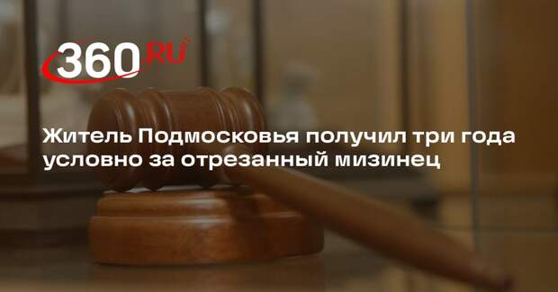 Житель Подмосковья получил три года условно за отрезанный мизинец