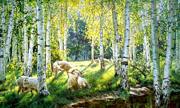 Пейзажная живопись от Тянь Хайбо.