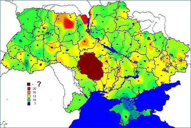 Радиация в европе карта