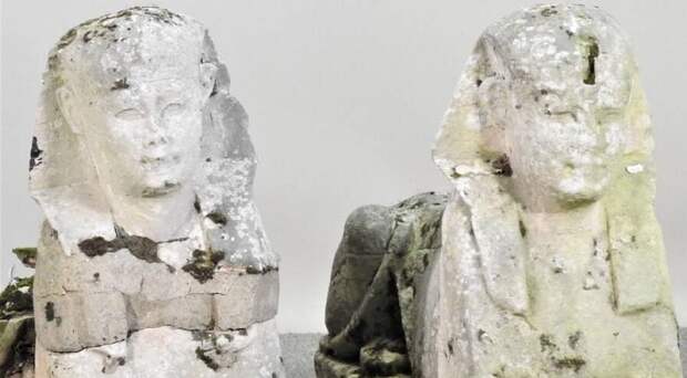 Два «садовых» сфинкса оказались подлинными древнеегипетскими реликвиями