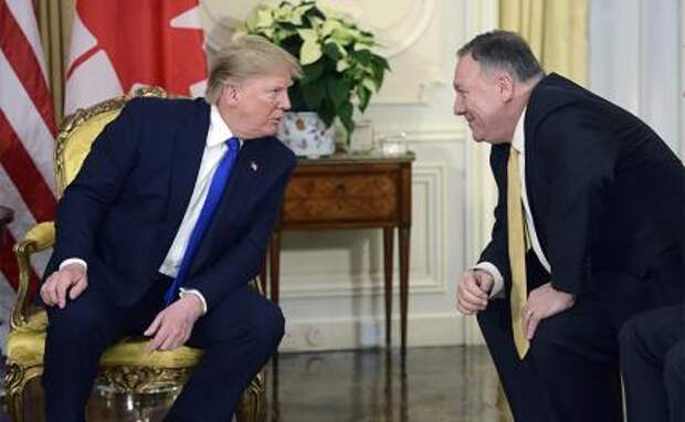 На фото: президент США Дональд Трамп и госсекретарь США Майк Помпео