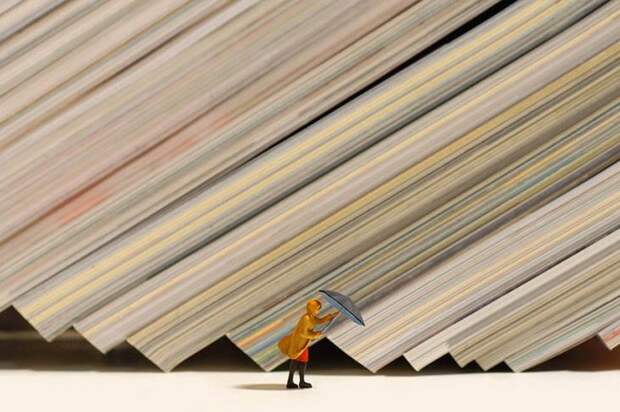 Японский художник Танака Тацуя несколько лет создает неповторимый маленький мир (25 фото)