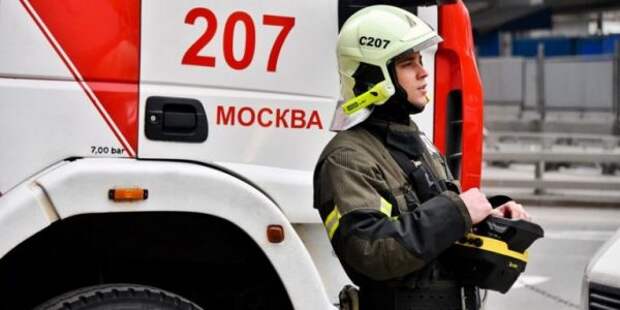На Верхней Масловке потушили мусор