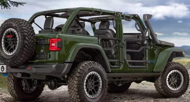 Гибридный Jeep Wrangler 4xe получил заводской лифт-комплект