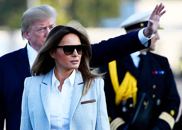 Дональд и Мелания Трамп прибывают в Хельсинки, 15 июля