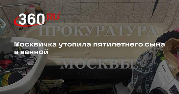 СК: мать утопила пятилетнего сына на юге Москвы, возбуждено дело