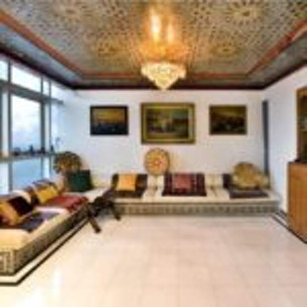 Арабский стиль в интерьере гостиной