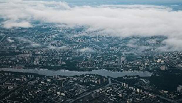 Вид сверху на Москву. Архивное фото