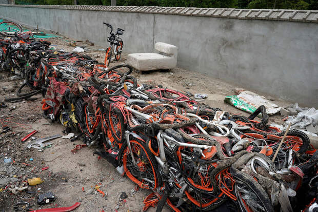 Велосипедные кладбища в Китае