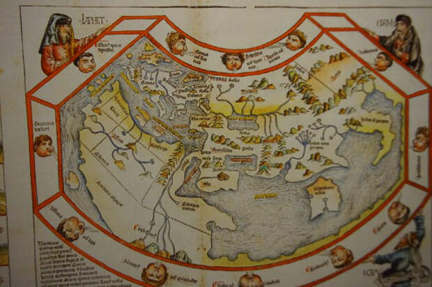 Карта мира колумбовых времён