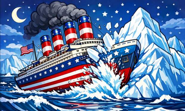 США — как «Титаник»: разогнавшись, рискуют врезаться в айсберг и пойти ко дну