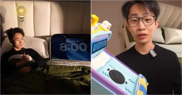 Инженер создал умную кровать для смартфона