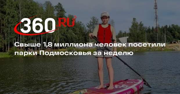 Свыше 1,8 миллиона человек посетили парки Подмосковья за неделю