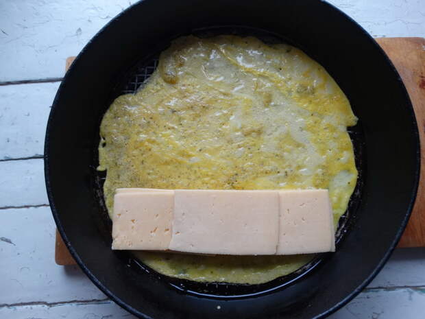 Мой идеальный завтрак: Яичница с сыром