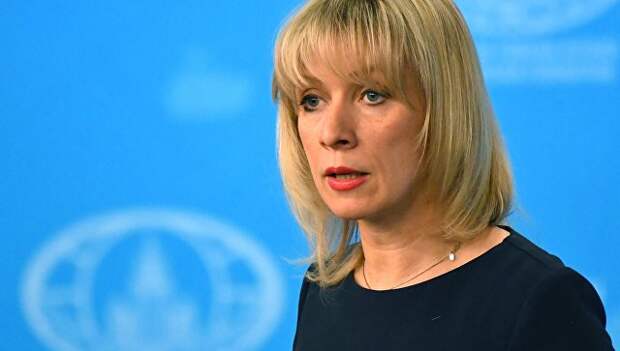 Официальный представитель министерства иностранных дел РФ Мария Захарова во время брифинга по текущим вопросам внешней политики. 2 марта 2018