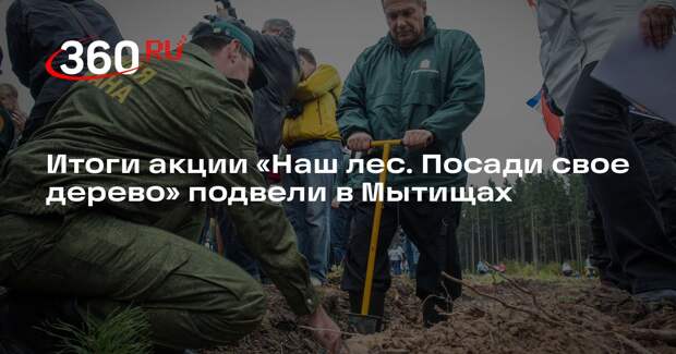 Итоги акции «Наш лес. Посади свое дерево» подвели в Мытищах