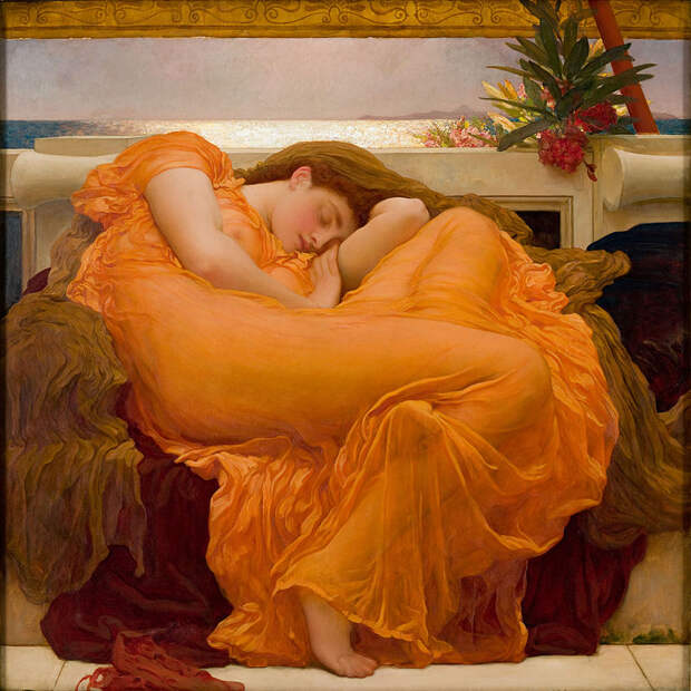 Flaming June, by Fredrick Lord Leighton (1830-1896)