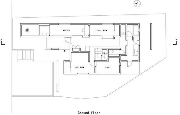 план второго этажа дома scape house