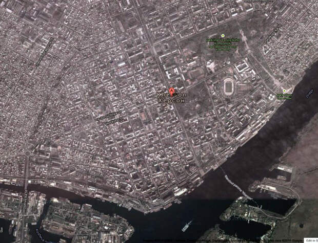 Херсон, спутник