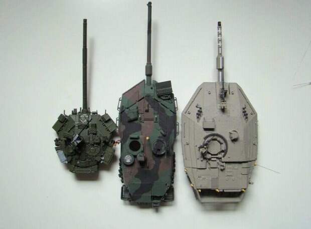 Башни: Т-72, "Leopard", "Merkava"