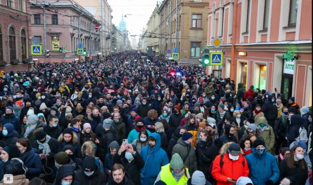Питер, 31 января - это так "протест себя исчерпал"???