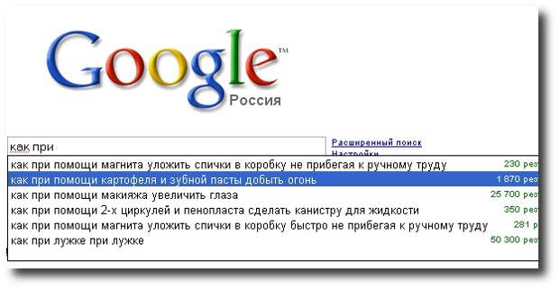 Необычные запросы в поисковых, какую информацию люди ищут в интернете?