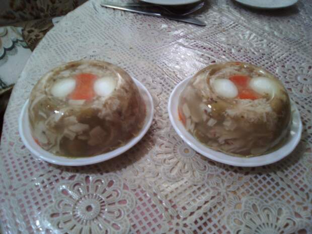 Заливная кура на скорую руку еда, рецепт