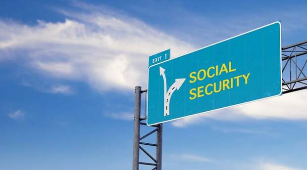 Social Security road sign.