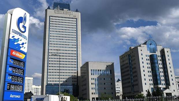 Здание компании Газпром в Москве. Архивное фото