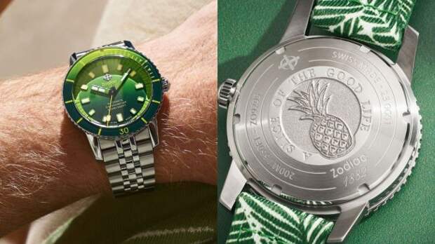 Zodiac Super Sea Wolf Pineapple Dream Watch