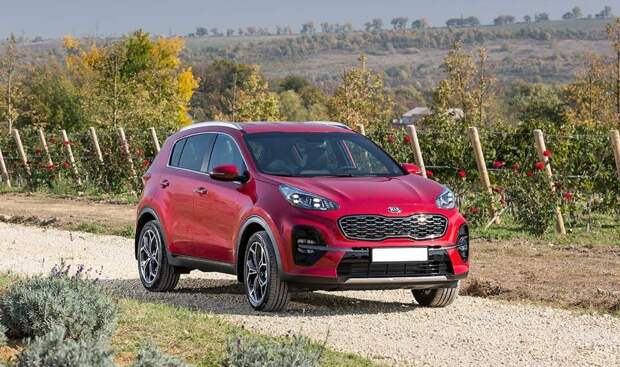 Kia Sportage 2021 красная