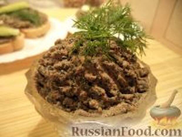 Фото к рецепту: Паштет из куриной печенки