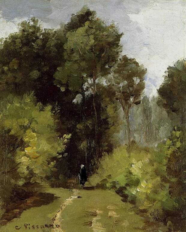 In the Woods. (1864). Писсарро, Камиль