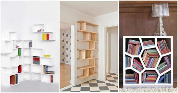 Идеи книжных полок для ограниченного пространства